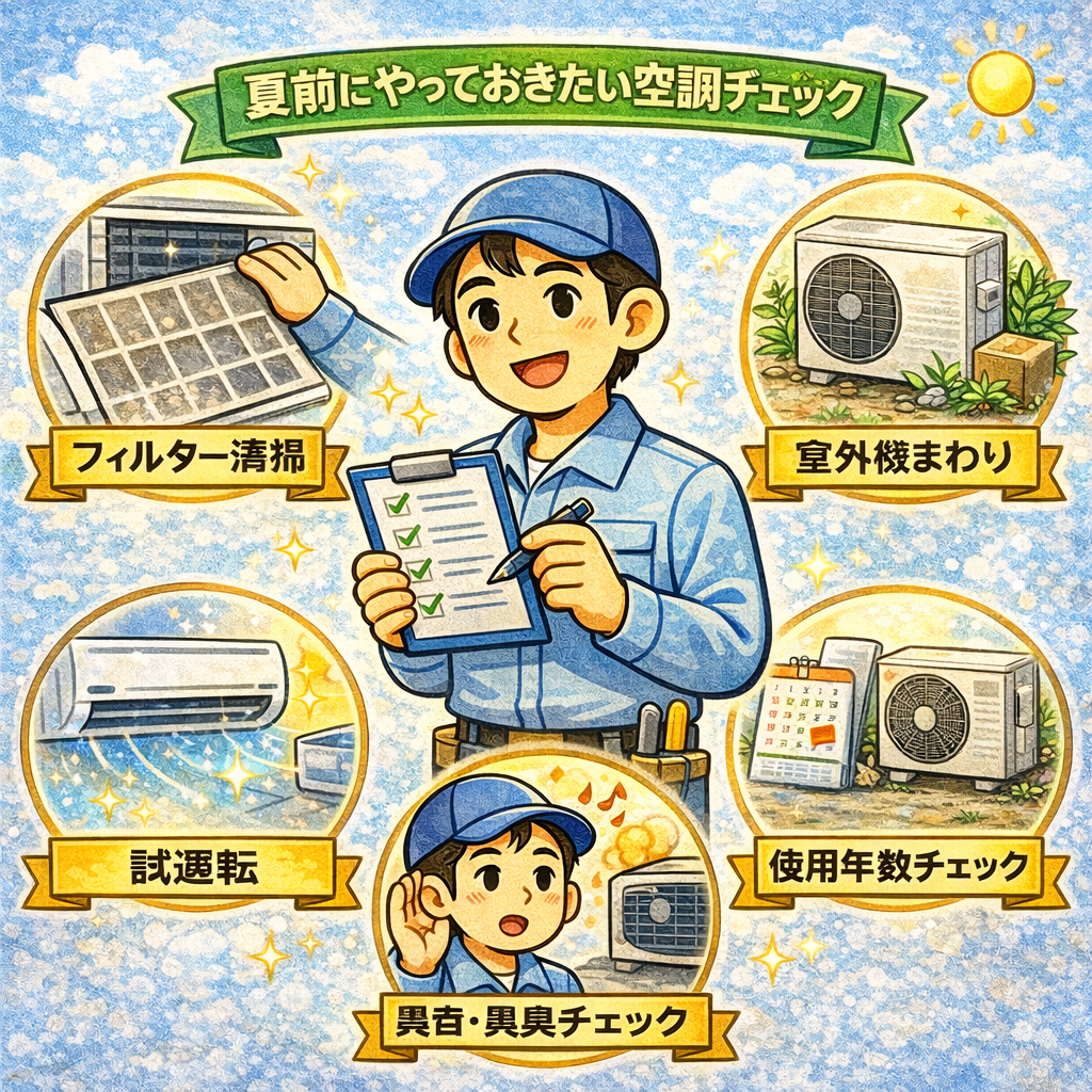 夏前にやっておきたい空調チェック5選