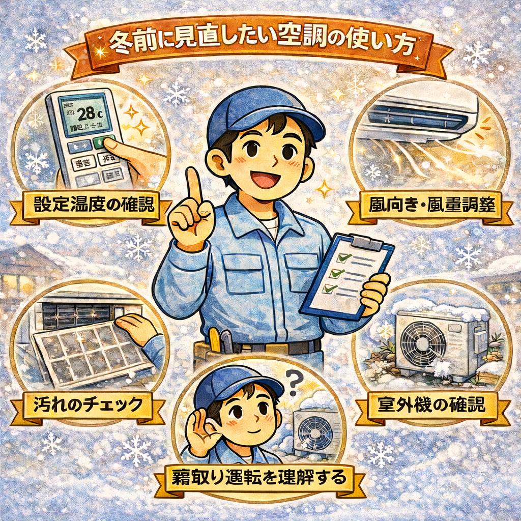 冬前に見直したい空調の使い方5つのポイント