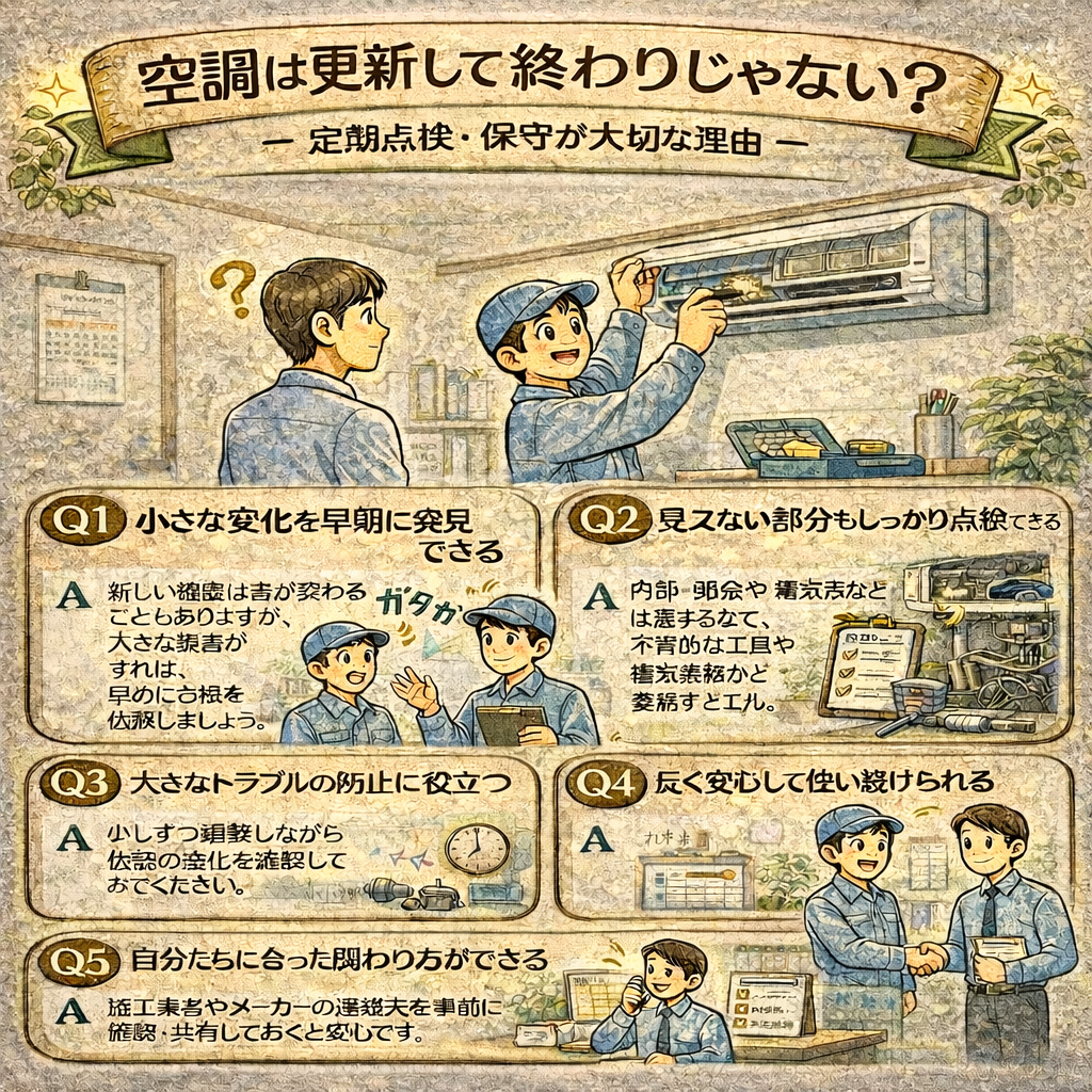 空調は更新して終わりじゃない？