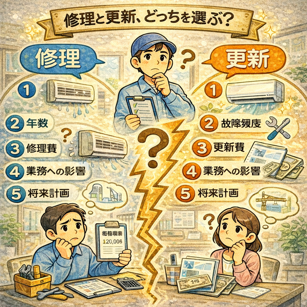 修理と更新、どっちを選ぶ？